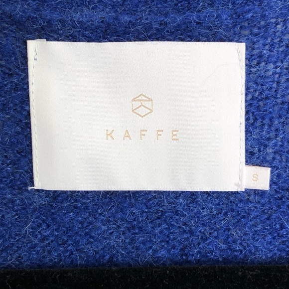 KAFFE Majkg Blue open front duster cardigan - Picture 5 of 9